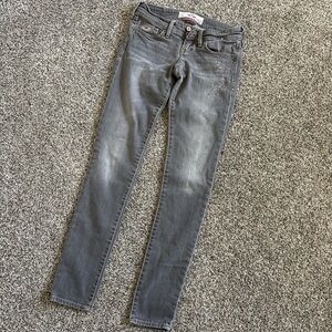Vintage Hollister Women's Low Rise Gray Skinny Jeans